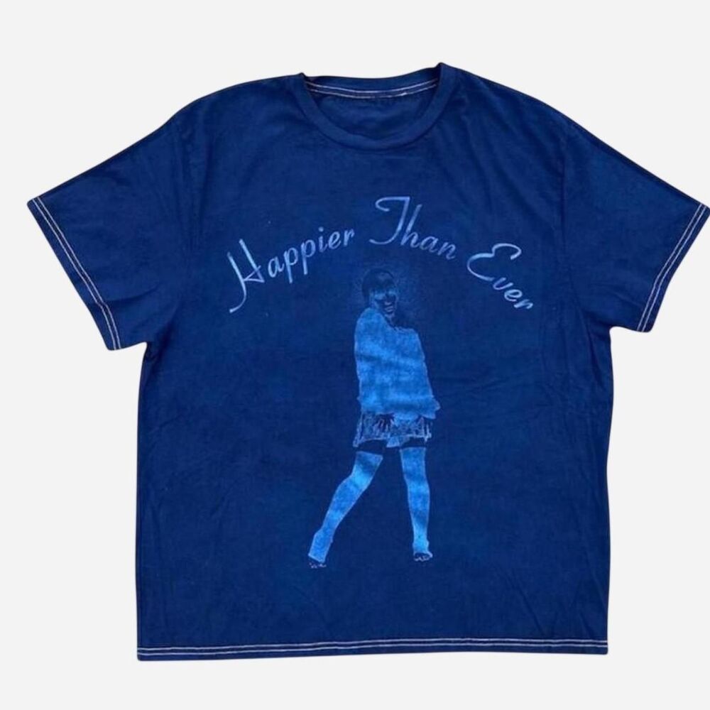 Grail: Billie Eilish "Happier Than Ever" Upcycled Sample Tee XL